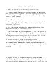 King Corn Movie Questions Docx King Corn Movie Questions 1 What Variety Of Corn Has Overcome Other Varieties In The Us A Yellow Dent Corn 2 What Course Hero