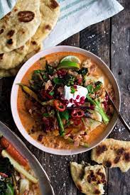 Winter Vegetable Coconut Curry With Garlic Butter Naan The Original Dish Recipe Healthy Winter Meals Indian Food Recipes Roasted Winter Vegetables