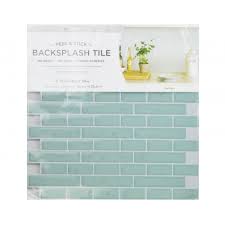 Add color to your stairs with this tile stripe. Wallpops Sea Glass Splashback Tile Stickers Blue Self Adhesive From Wallpapershop Co Uk Uk