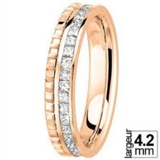 Collection d'alliances de mariage pour homme et femme. Alliance De Mariage Or Rose Et Diamant Princesse Tour Complet