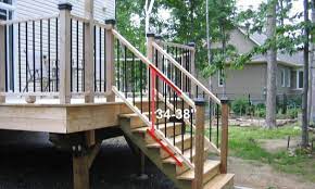 This horizontal deck railing code graphic has 20 dominated colors, which include pig iron, black cat, trumpeter, petrified oak, knight's tale, thamar black, fair orchid, paseo verde, copper lake, cape palliser, gehenna's gold, sunny pavement, siesta, snowflake, ivory, white, sefid white, honeydew, lovely euphoric delight, foundation white. Standard Deck Railing Height Code Requirements And Guidelines Deck Stair Railing Deck Aluminum Railing Deck