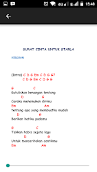 G c ku tuliskan kenangan tentang d g caraku menemukan dirimu em am tentang apa yang membuatku mudah d g berikan hatiku padamu. Surat Cinta Untuk Starla Chord 1 0 Apk Android Apps