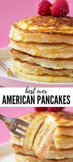 Thick And Fluffy American Pancakes Sweetest Menu Recipe American Pancakes American Pancake Recipe Slow Cooker Desserts