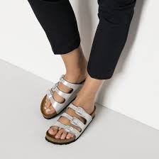 Birkenstock Size Chart Cm Eu Florida Birko Flor Graceful Silver Birkenstock Birkenstock Florida Sandals