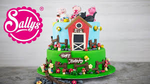 Bauernhof Torte Farmer Fondant Cake Elas Geburtstag Bauernhoftorte Kindergeburtstag Kuchen Bauernhof Kindertorte