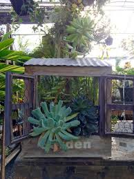 The addition of succulents here gives a modern rustic look and makes the whole business even more low maintenance. Succulent Planter Double Window Box