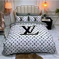 Check out our louis vuitton king and queen size bedding set collection for the very best in design and cost. Quality Fashion Comfortable Louis Vuitton X Supreme Gucci Design Real Silk 4 Pieces Bedding Set Bed Sheet Quilt Cover Shopee Malaysia