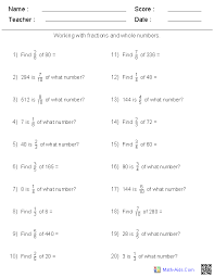 Finding Fractions Of Whole Numbers Worksheets This Website Has Wonderful Worksheets For All Fractions Fractions Worksheets Fractions Number Worksheets