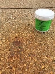 You might have the greatest garage or driveway in the world, but if your concrete is spattered with stains and dirt, you're not going to feel like it. Customer Removes Rust Stain From Exposed Aggregate Driveway