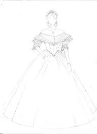 Drawing & illustration mixed media & collage fiber arts. Victorian Prom Dress Victorian Ball Gown Mauve Taffeta Etsy Dress Design Drawing Dress Design Sketches Fashion Drawing Dresses
