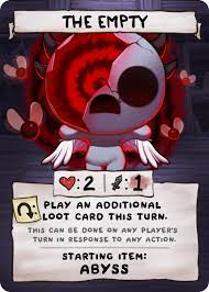 🜏 Edmund McMillen 🜏 on X: The Empty ( tainted Apollyon ) its straight  forward and to the point, sac items gain more damage, about to die and only  have 1 item..