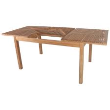 Malibu rectangle extension outdoor dining table. Oregon Rustic Handcrafted Teak Wood Extension Dining Table