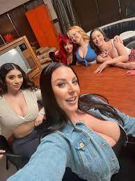 Angela with Violet Myers, Cherie Deville, Emma MagnoIia, and FitnessNala :  rAngelaWhite