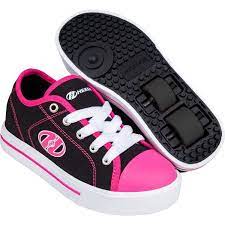 Heelys X2 Classic Black White Hot Pink 2 Wheel Heelys Heelys Trainers For Boys Girls Skatehut