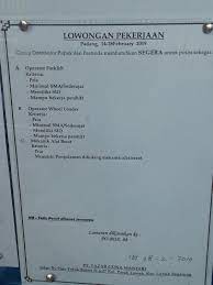 We did not find results for: Lowongan Kerja Operator Alat Berat Wheel Loader Info Seputar Kerjaan