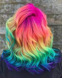 Holy Neon Rainbows Follow Hairby Milly Mermaid Our Feature Artist For This Week S 1000orbust She Is An Ah Cool Hair Color Rainbow Hair Color Artistic Hair
