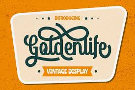 Download and install free handwritten fonts of the best quality from free fonts and use on your own personal and business related design purposes. Goldenlife Vintage Display In Fonts On Yellow Images Creative Store