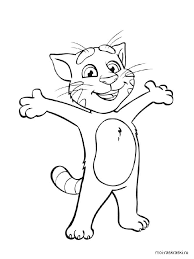 You can download free printable talking tom heroes coloring pages at coloringonly.com. Happy Talking Tom Para Colorear Imprimir E Dibujar Dibujos Colorear Com