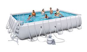Bestway Rectangular Frame Pool Set 671 X 366 Mit Sandfilter 564