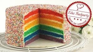 Tauche nun marshmallows leicht in die flüssige schokolade und setze sie an die beiden enden des. Regenbogentorte Rainbow Cake Evasbackparty