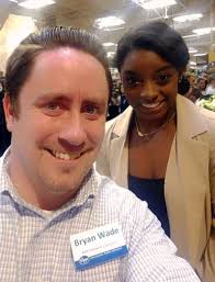 Another great opportunity that #kroger has provided me; being able to meet  Simone Biles!