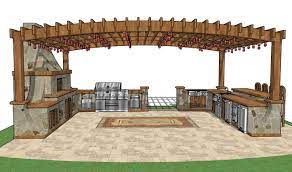 How To Build A Gazebo Free Pavilion Plans Build Outdoor Kitchen Outdoor Kitchen Plans Simple Outdoor Kitchen