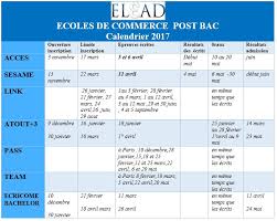 Tu peux en intégrer une dès que tu as ton bac en poche, ou faire une classe prépa et passer les concours des écoles de commerce. Calendrier Visuel 2017 Concours Ecole De Commerce Post Bac Elead