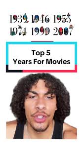 Whats your fav year? #bestyearformovies #nationalcinemaday #movietok #top5  #filmtok #bestmovie #movieranking #top100movies #2014movies #1999movies  #2019movies #fyp #greenscreen