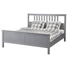 Hemnes Bed Frame Grey Stained Leirsund Ikea In 2020 Hemnes Bed Bed Frame Bed