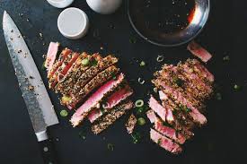 Steak De Thon Avec Croute De Sesame Le Coup De Grace Recipe Food Recipes Yummy Food