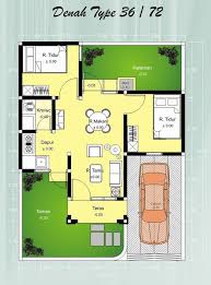 Denah Rumah Minimalis Type 36 Modern Jpg 650 879 Denah Rumah Rumah Minimalis Desain Rumah