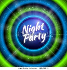 Premium Flyer Template For Club Night Party Colorful Abstract Background With Defocused Waved Lights And Rays Blue And Green Party Night Flyer Flyer Template