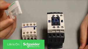 Mounting Auxiliary Contact Block To Tesys D Series Contactor Schneider Electric Support Youtube