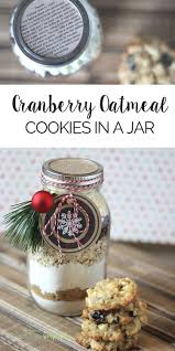 Cranberry White Chocolate Oatmeal Cookies In A Jar Recipe Mason Jar Cookies Diy Christmas Cookies Chocolate Oatmeal Cookies