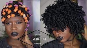 The Perfect Perm Rod Set On Thick Type 4 Hair Natural Hair Perm Rods Natural Hair Styles Natural Hair Tutorials