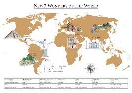 Of all the ancient seven wonders of the world, the great pyramid of giza is the one and only wonder that has survived to stand tall through thick and thin. I Created A Map Showing The New 7 Wonders Of The World Bored Panda