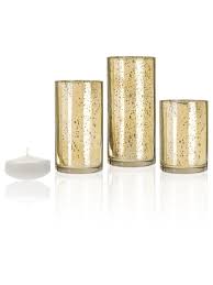 4.4 out of 5 stars 74. 3 Floating Candles And Gold Metallic Cylinders Set Of 18 Yummicandles