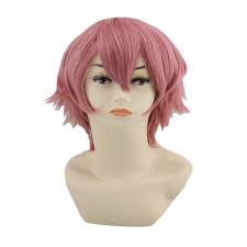 Blonde mixed pink hair boy anime hair synthetic wigs. Braveheart Cosplay Costume Anime Fake Hair Multi Color Short Wigs Short Hairpieces Synthetic Fiber Headwear Hairpieces For Men Boys Walmart Canada