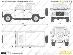 Blueprint With Dimensions Land Rover Defender Land Rover Defender Interior Land Rover Defender 110