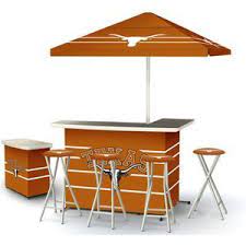 Deluxe Tailgating Bar Large Patio Umbrellas Bar Set L Shaped Bar