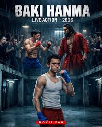 🎬 Baki Hanma comes to life in a savage live-action adaptation: 🔥 BAKI  HANMA: BAKI (2026) 🥊🩸💥 ⭐ Starring: Mackenyu • Jason Momoa 🎭 Genre: Martial  Arts • Action Thriller • Hyper-Violent
