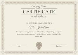 Check spelling or type a new query. 37 Certificate Of Authenticity Templates Art Car Autograph Photo