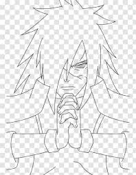 Naruto uzumaki vs sasuke uchiha ultima batalha. Madara Uchiha Sasuke Line Art Itachi Naruto Shippuden Vs Cartoon Drawing Akiba Transparent Png