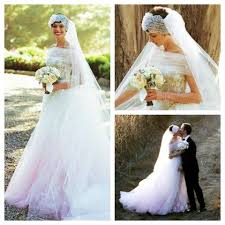 Anne Hathaway Vintage Wedding Celebrity Wedding Dresses Ball Gown Wedding Dress Dip Dye Wedding Dress