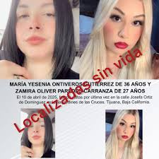 Tijuana #desaparecidas 🛑🚨ENCUENTRAN SIN V1D4 A DOS MUJERES QUE ESTABAN  DESAPARECIDAS EN TIJUANA Familiares de dos mujeres identificadas como María  Yesenia Ontiveros Gutiérrez, de 36 años, y Zamira Oliver Paredes Carranza,  de