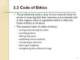 116520364 sample answer of code ethics pdf bribery conflict of interest. Chapter 3 Professional Ethics Ppt Download