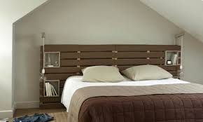 Lit en palette palettes with tete mode demploi avis tuto. Tete De Lit En Palette Et Mobilier Recycle Portail Maison Con