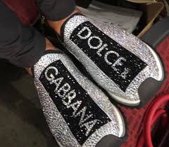 Black And Silver Dolce Gabbana Sneakers Dolce Gabbana Fabulous Shoes Luxury Shoes Sneaker Heels