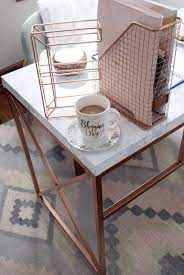 Rose Gold Marble Desk Diy Rose Gold Room Decor Rose Gold Bedroom Gold Room Decor