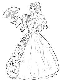 Princess Coloring Pages Barbie Coloring Pages Disney Princess Coloring Pages Barbie Coloring